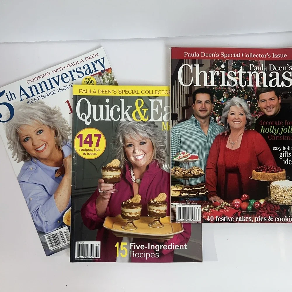 Cooking With Paula Deen COLLECTOR ISSUES Set x3 Back Issues 2006 2010 2011